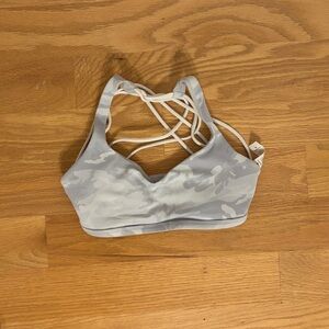 Lululemon Gray Camo Sports Bra